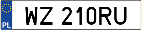 Truck License Plate